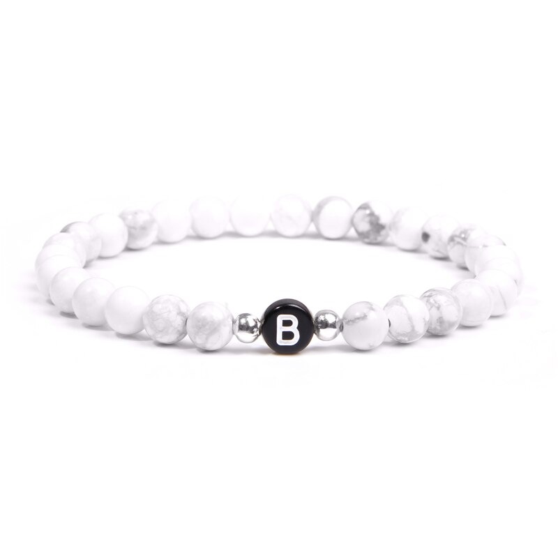 Bracelet pour Couple avec Initiale Personnalisable