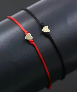 Bracelet Couple Pas Cher Rouge et Noir