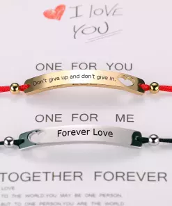 bracelet couple personnalisable