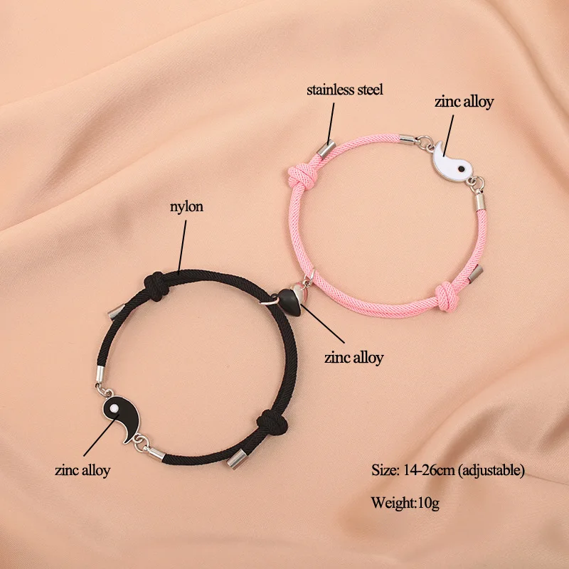 Bracelet aimanté Couple Yin Yang
